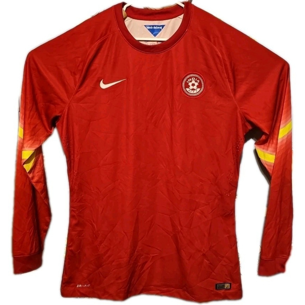 Nike AIFF All India Football Federation Jersey Red Size XL Soccer Authentic 2014